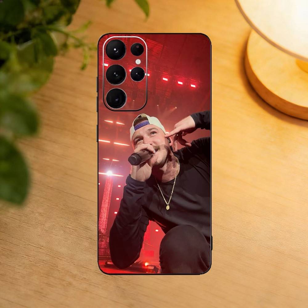 M-Morgan Wallen S-Singer phone Case For Samsung S25,24,21,22,23,30,Ultra,20,Plus,Fe,Lite,Note Soft Black Cover