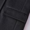 IEF Petite British Style Quilted Wool Coat