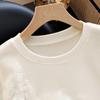 Women's Floral Embroidery Mesh T-shirt