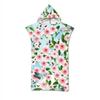 Botanical Floral Hooded Beach Towel Quick Dry Surf Poncho,Bath Towel,Sports Towels for Swimming, Beach, Surfing, Diving, Bathing