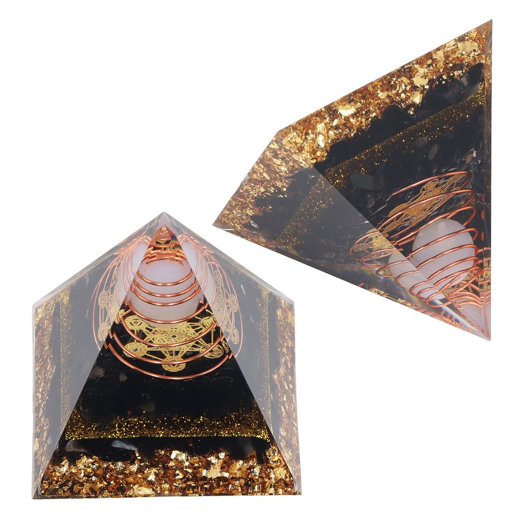 Piramidă Orgonică Decorativă Echilibrare Energie Piatră de Putere Ornament Piramidă pentru Yoga Meditație Dormitor