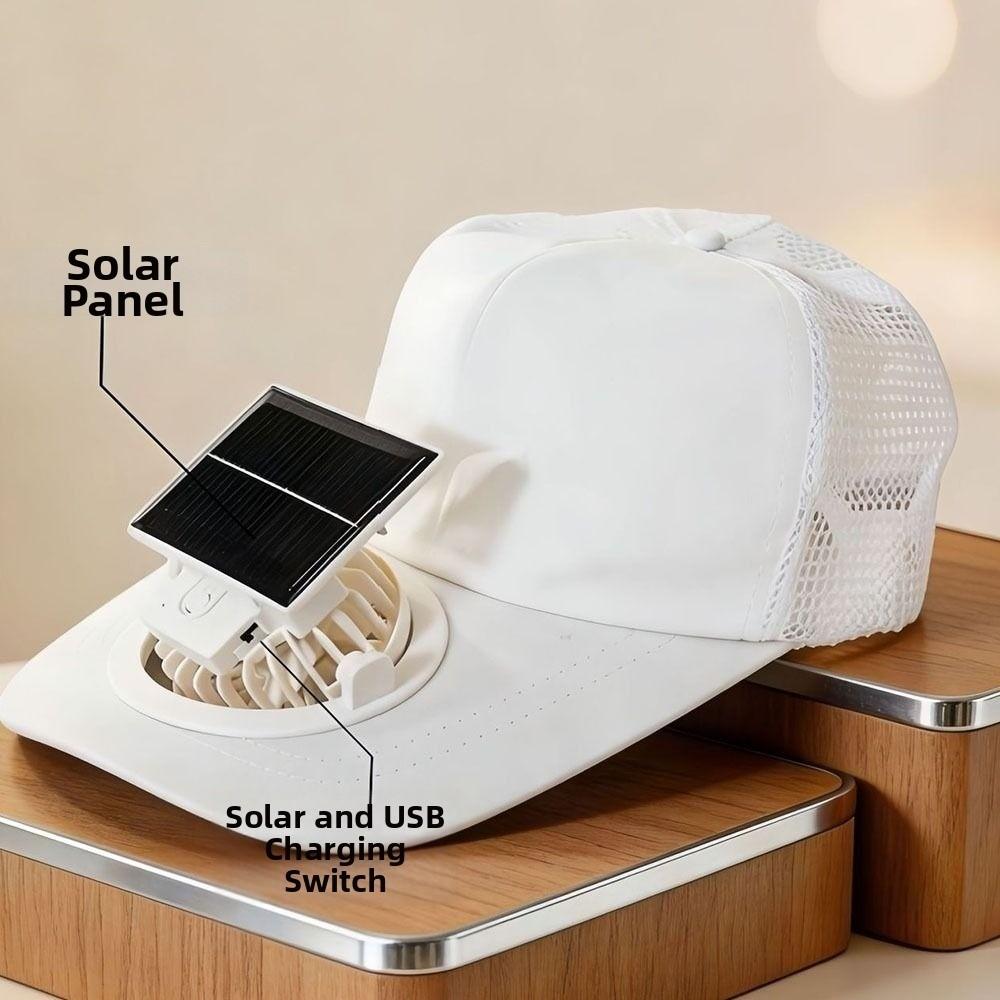Mesh Summer Fan Sunhat Breathable Baseball Cap Cooling Technology Fishing Hat Summer Activity