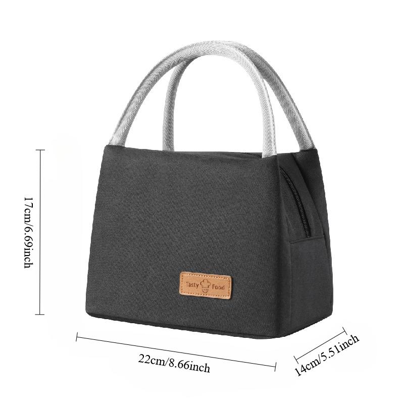 Lunch Bag Thermal for Men and Women, Shoulder Bag, Insulation Aluminum Foil, Cooler Picnic Waterproof Meal Box Storage Bag
