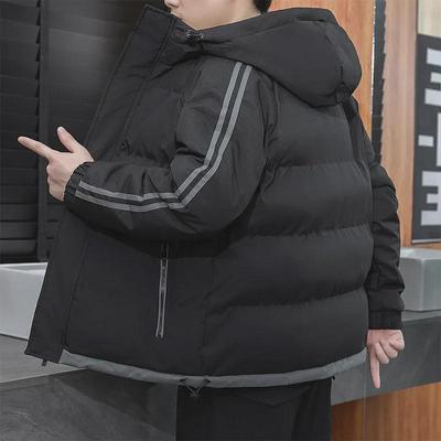 Heren 2024 Herfst/Winter Hooded Donzen Katoen Gevoerde Jas - Casual en Verdikte Stijl