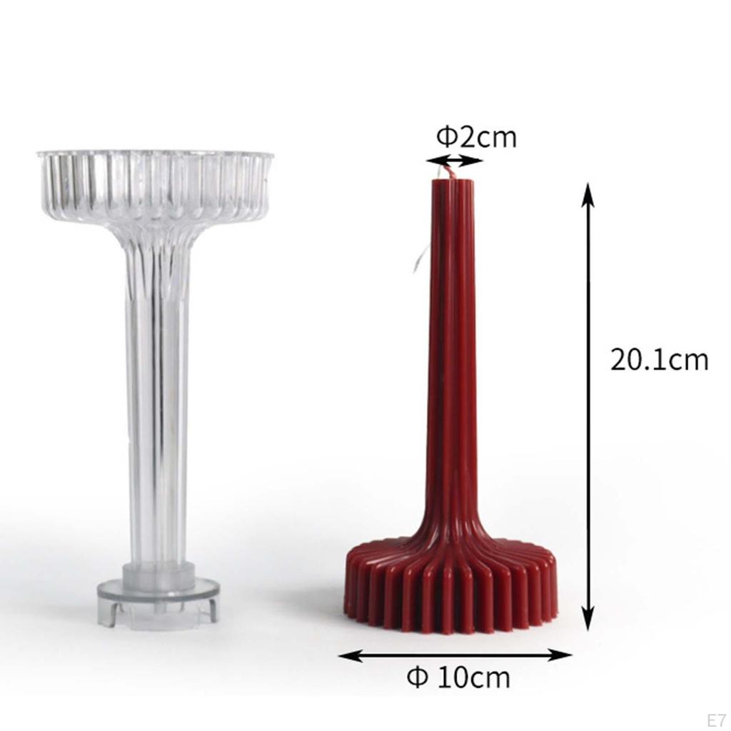 3D Candle Mould Candlestick Acrylic Handmade Crafts Home Decor Casting Craft Art DIY Tools