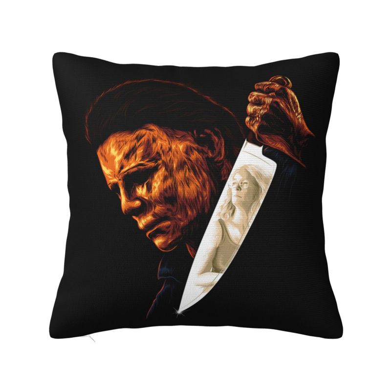 Custom Horror Movies Collage Throw Pillow Case for Living Room Vintage Scary Film Nordic Cushion Cover Square Pillowcase