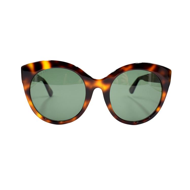 Gucci Double G & Tiger Head Series Butterfly Design Holiday Travel Cat Eye Sunglasses Women Sunglasses GG0028SA-002-54