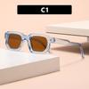 New Men Vintage Rectangle Frame Sunglasses Fashion Retro Sun Glasses Luxury Brand Design Glasses UV400 Eyewear Women Goggles