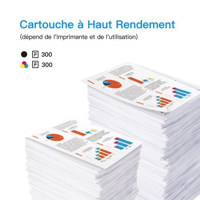 304XL Cartouches d'encre Remanufacturées LXTEX 2 Pack Remplacement Compatible HP 304/304XL Compatible HP Envy 5010 5020 5030 5032