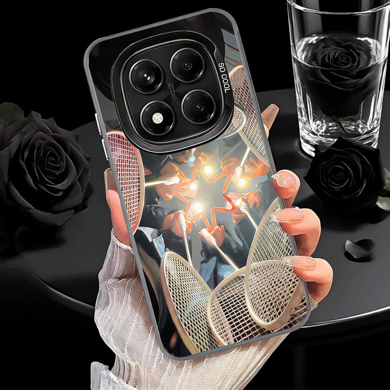 Badminton Sport Shockproof Phone Case for Xiaomi Redmi Note 15 14 13 12 Pro Plus 11 11S 11T 5G Cover Anti Fall Fundas