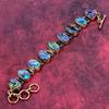 Abalone Shell Gemstone Bracelet Copper Adjustable Chain Bracelet Handmade Jewelry