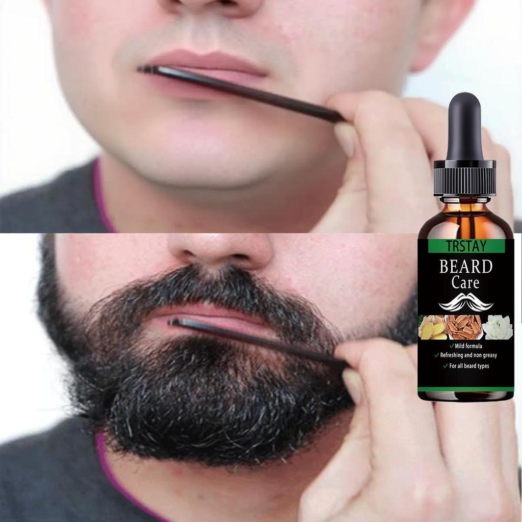 Esenciální olej pro růst zázvorových vousů Vlasy na obličeji Hustší Rychlejší Produkty proti vypadávání vlasů Folikuly Nourish Enhancer Muži Péče o vousy