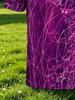 [Printed Design - Not Textured] Purple Collar Neon Light Random Lines Skull Full Print Men'S Polo Shirt