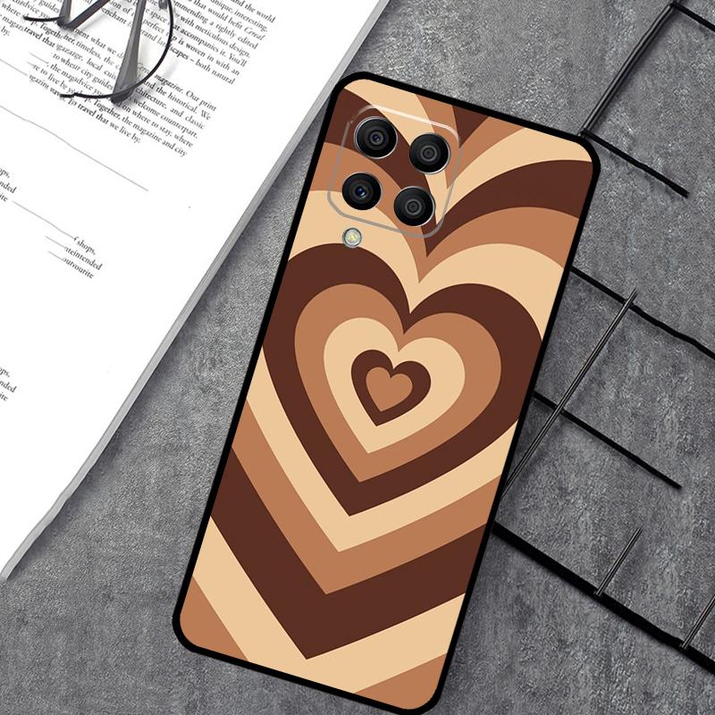Purple Brown Pink Blue Heart Case For Samsung Galaxy M15 M11 M12 M13 M14 M06 M16 M36 M56 M31 M53 M32 M52 M35 M55 M34 M54