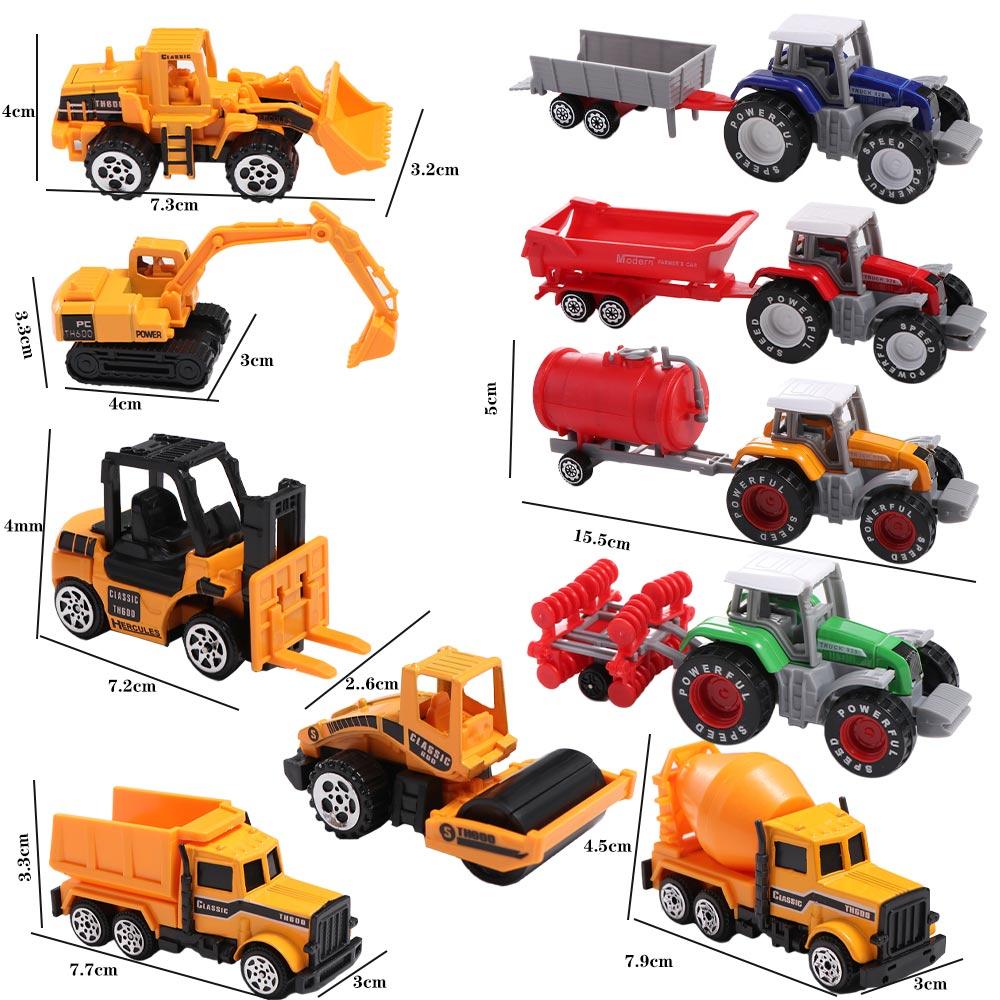 Truck Tractor Zinc Zinc Alloy Educational Toy Tractor Toy Farmer Vehicle Model Car Toys Engineering Car Model