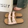 Flat-bottomed Slippers Women's Summer Outer Wear 2025 New Casual Maternity Cool Slippers Are Beautiful and Versatile with Skirts