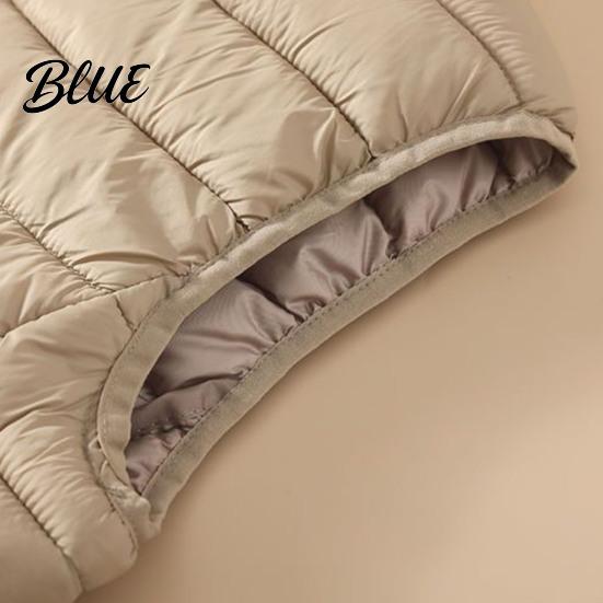 Gilet Piumino Casual Moda Capospalla Leggero Trapuntato Vestibilità Slim per Donna Giacca Senza Maniche Zip