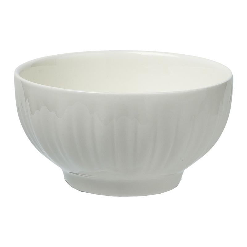 Cremewind Keramik Reisschüssel Premium-Sinn Schlichte Frühstücks-Porridge-Suppenschüssel Rund Praktisch Zuhause Täglich Salatschüssel