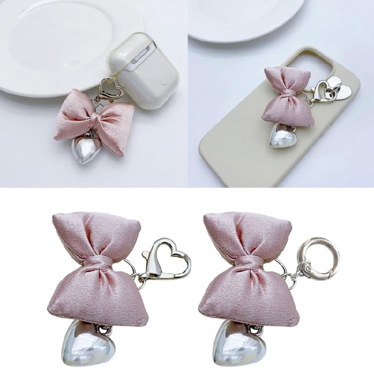 Adorable Bowknot Keyring Mobile Phone Accessories Pendant Cute Backpack Decor