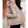 Women's Plus Size Down Cotton Jacket Short Warm Winter Loose Casual Jacket