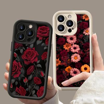 Vintage Rose Art Flowers Phone Case For Xiaomi Redmi Note 14 13 12 11 Pro Plus 4G 5G 12S 11S Redmi 13C 14C 12 Silicone Cover