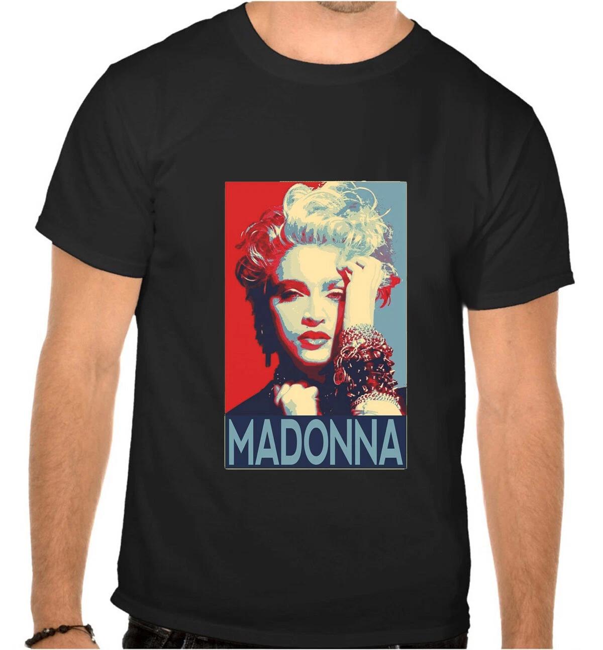 Madonna Pop Music Logo Black T-Shirt -1061 M