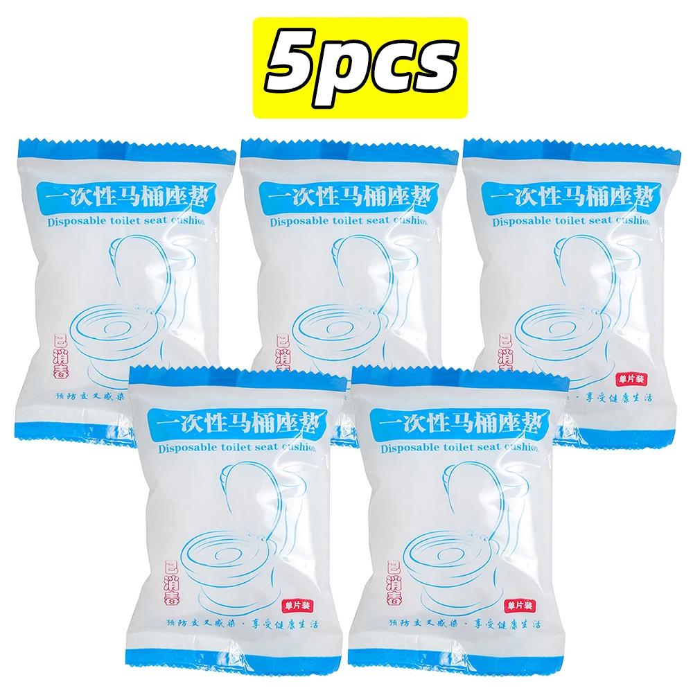 Disposable Toilet Seat Cover Waterproof Non-woven Travel Hotel Bathroom Protective Mat Single Packaging Seat Cushion Accessories