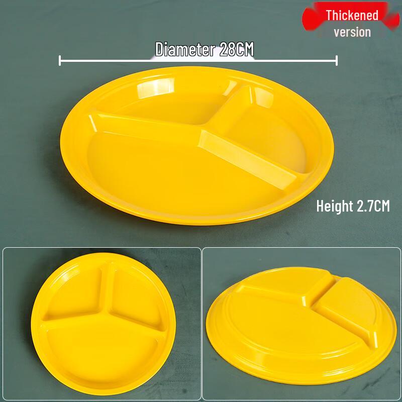 Melamine Canteen Compartment Plate