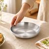 ThreeTier Seafood Serving Stand Raised Rim with Round Trays Ribbed Exterior
