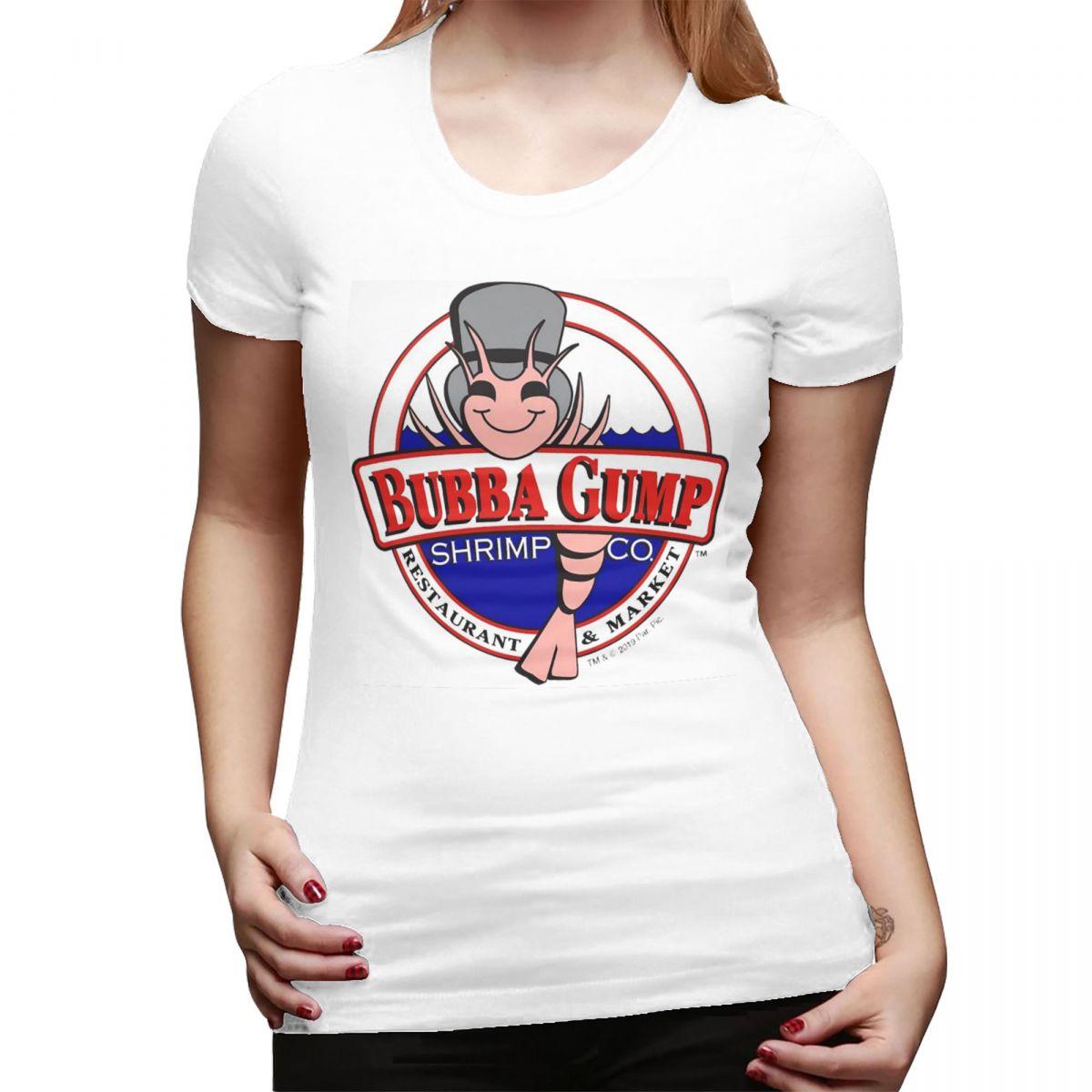 

Bubba Gump Forest Shrimp Seafood TShirt for Women ONeck Streetwear T Shirts Womens Tees Short Summer Clothes Tops S