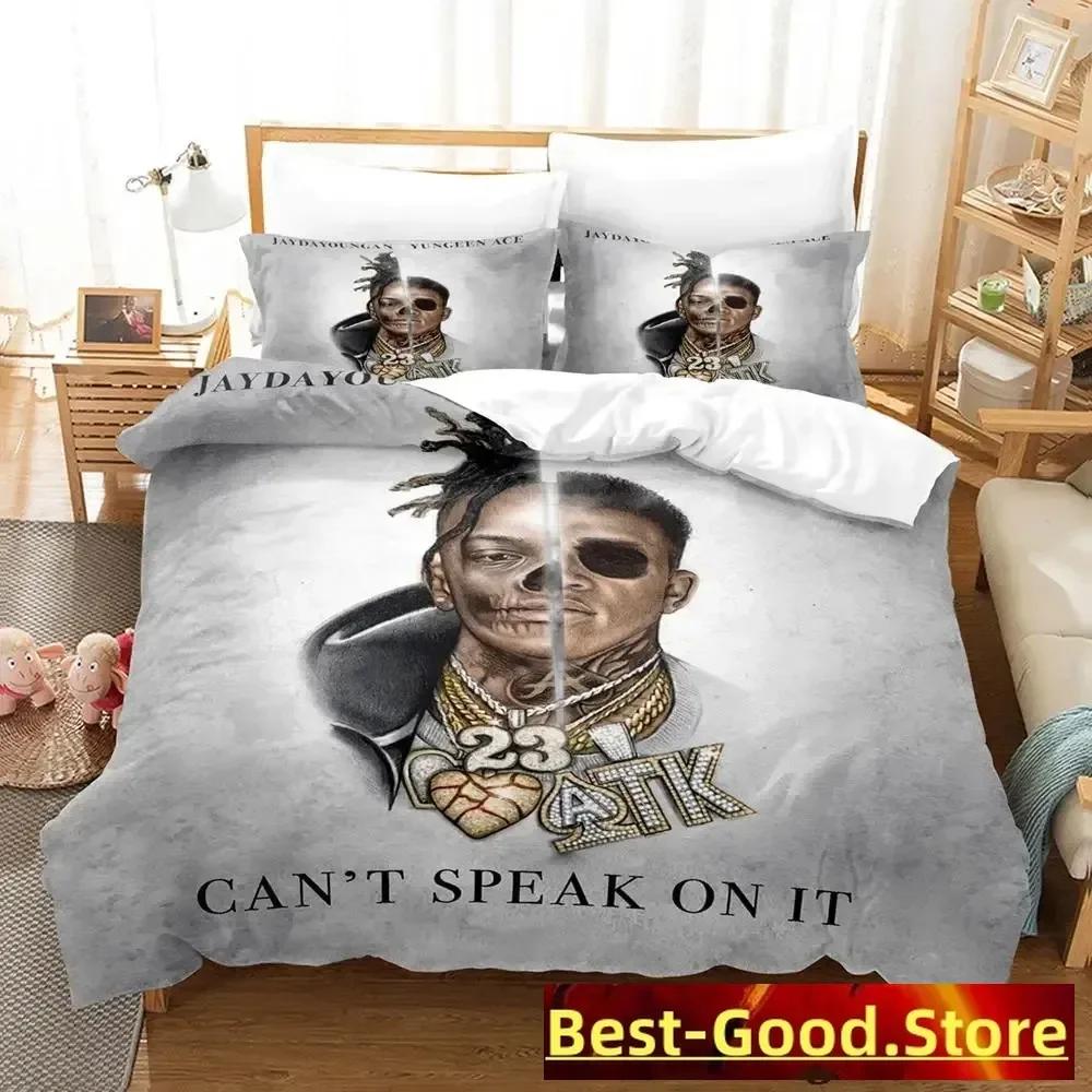 RIP jaydayoungan Bedding Set Single Twin Full Queen King Size Bed Set Aldult Kid Bedroom Duvetcover Sets Anime parure de lit Bed