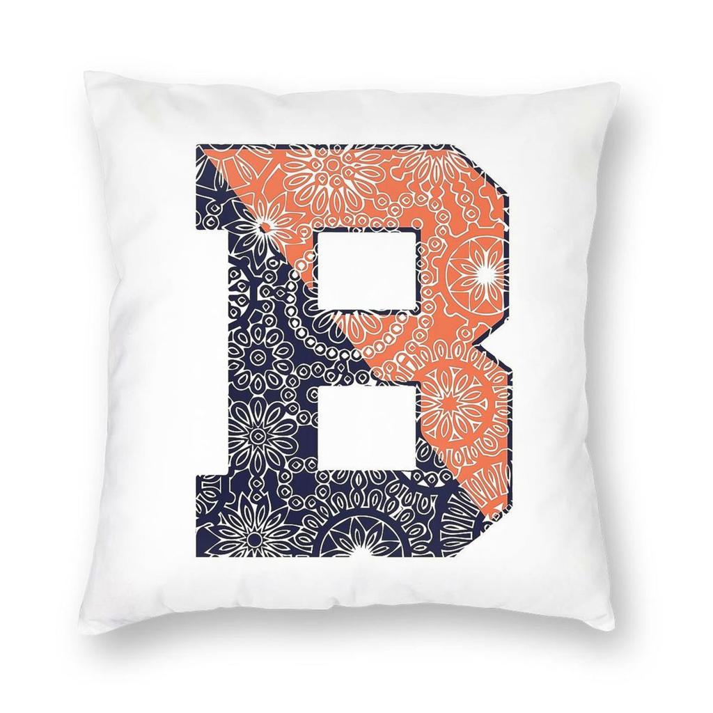 Bucknell University Square Pillowcase Polyester Linen Velvet Pattern Zip Decorative Throw Pillow Case Sofa Cushion Cover