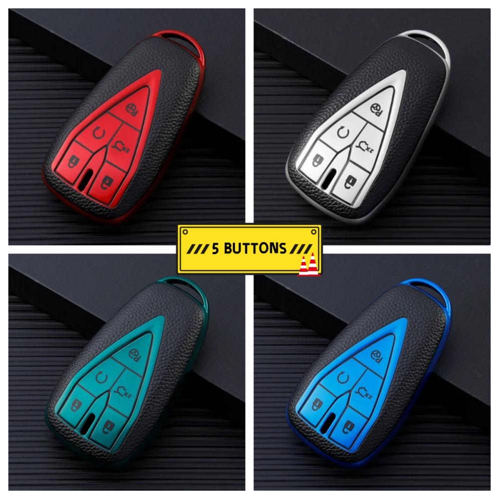 4/5 Buttons Car Key Cover For Changan Cs35 Plus Cs75Plus Cs55Plus Eado Uni-T Oushang X5 X7 Ev Tpu Key Case Cover Shell