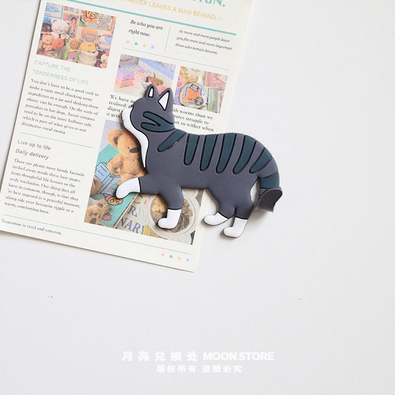 

Creative Cute Kitten Hook Fridge Magnets Ginger Cats Siamese Cat Iron Gate Home Decoration Multi-Functional Animals Gifts