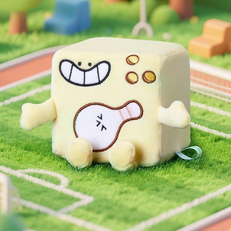 Schattig Buiten Sportbal Pluche Speelgoed Stressverlichting Knuffeldier Met Vierkant Ontwerp Langzame Terugslag Voor Kinderen Volwassenen Verjaardagscadeaus 10cm