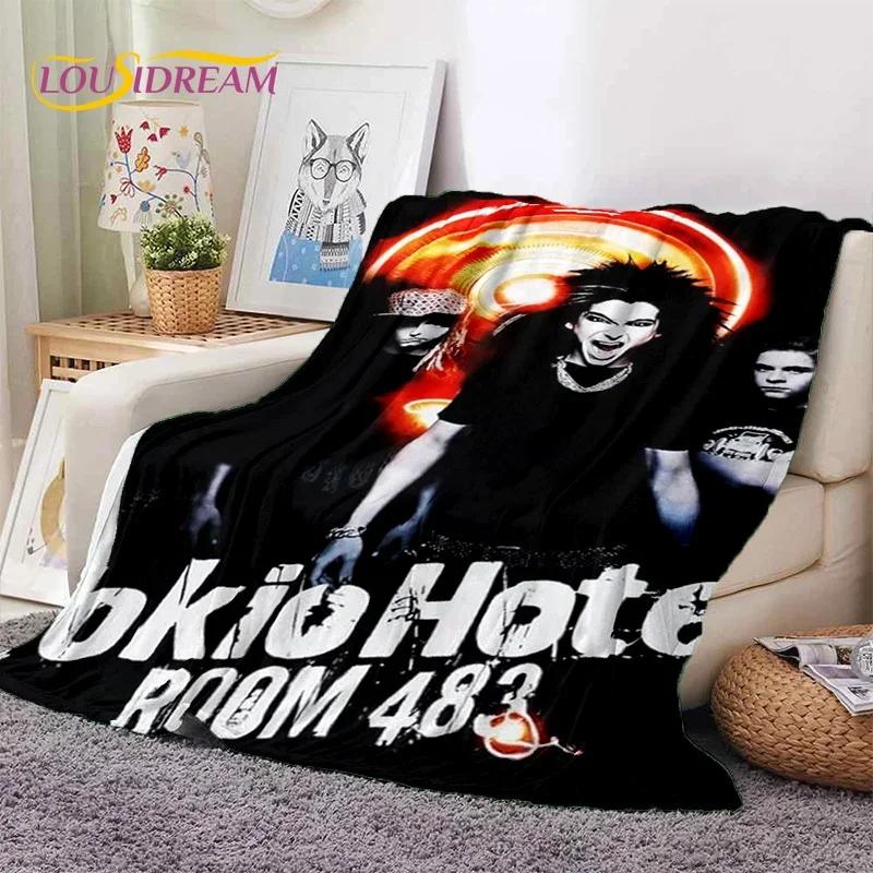 3D Rock Band Tokio Hotel Bill Kaulitz Soft Flannel Blankets,Throw Blanket Comfortable Blanket for Picnic Beds Sofa Home Bedroom
