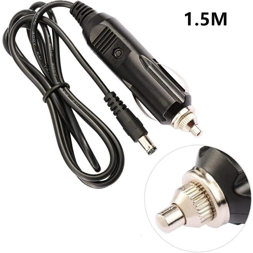 YFFSFDC 12V Car Cigarette Lighter Extension Lighter Plug Power Socket To DC Jack Male Lighter Socket with LED Indicator Light Cable, Converter,