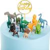 12pcs Dinosaur Mini Figures Set Dinosaur Cake Toppers for Children's Party