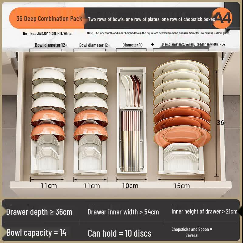 Qiwei Aluminum Alloy In-Drawer Dish Drying Rack