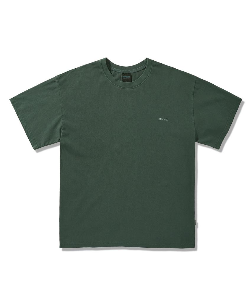 MINIMALPROJECT Paisley Pigment Short Sleeve T-Shirt Mst170 [Bluegreen]
