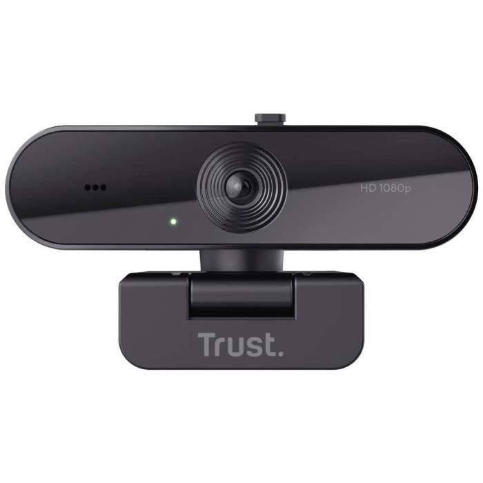 Webcam Full HD - TRUST - TW-200 - 1920x1080 pixels - Microphone à longue distance - Noir