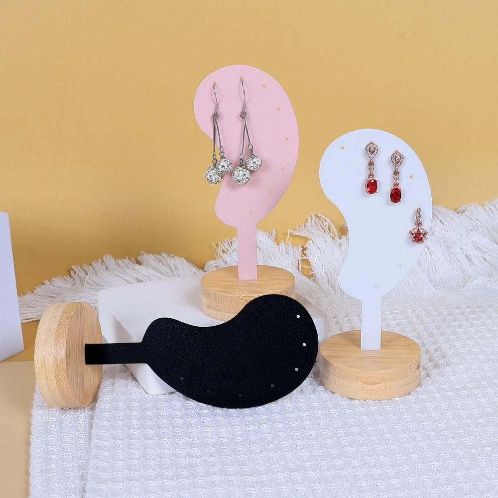 Jewelry Rack Earring Display Stand Ear Shaped Ear Clip Stud Organizer Women Girls