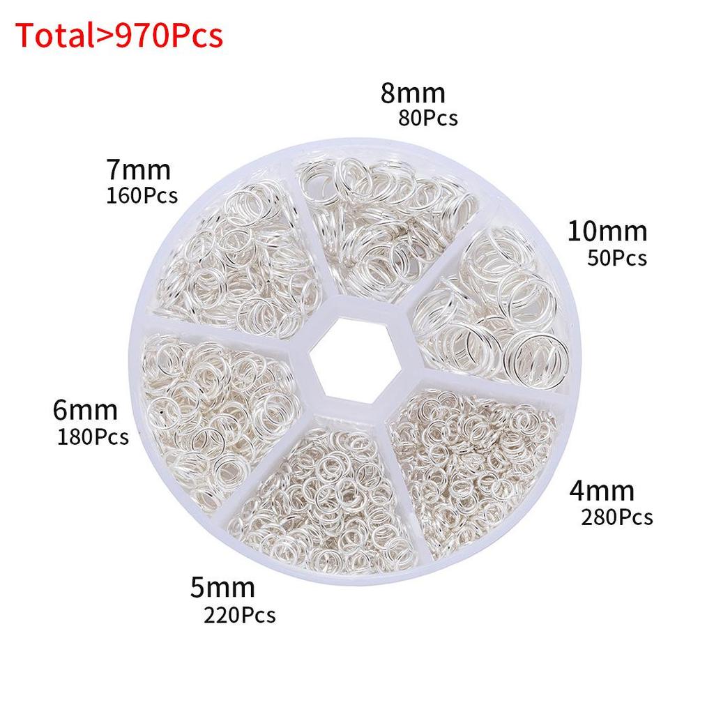 DIY Jewelry Making Kit: Single Loop Jump Rings & Ear Ornament Chains