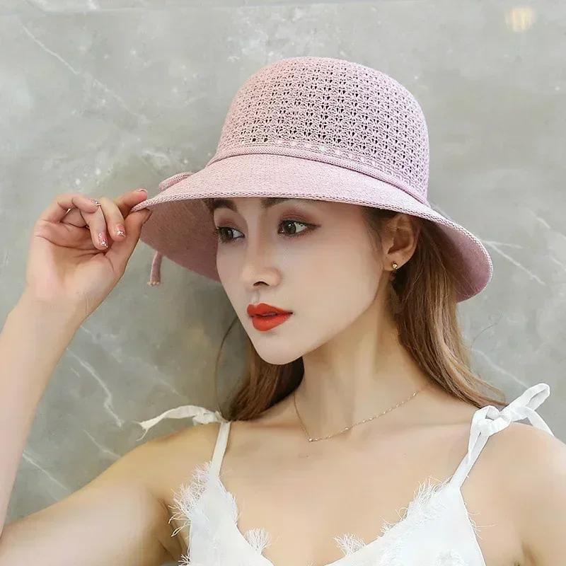 Ladies' Straw Hat Summer Sun Hat Fashionable And Simple Woven Sun Hat Candy Colored Wide Brimmed Sun Hat Holiday Gift