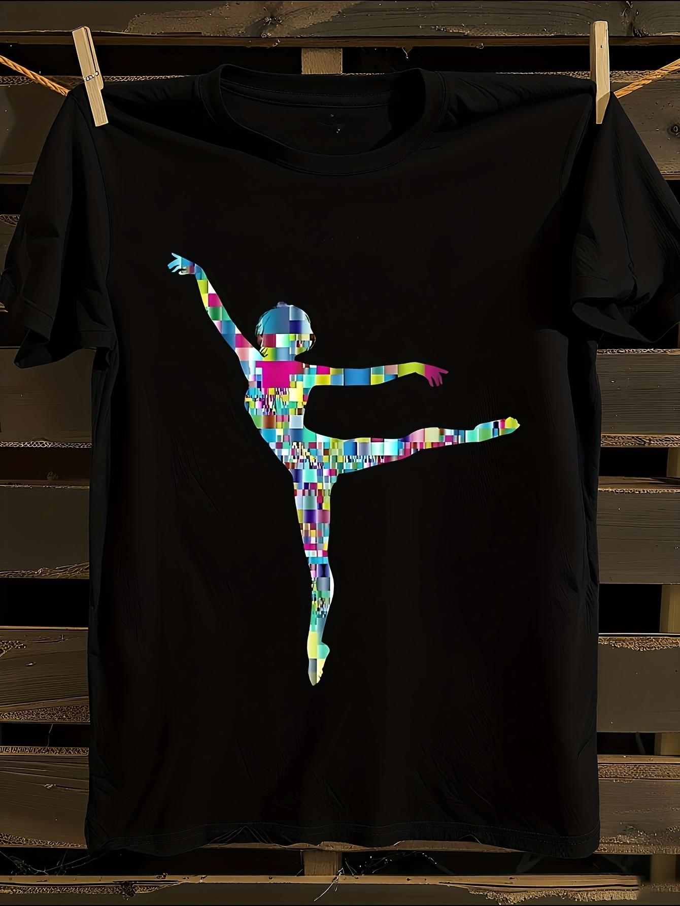 s Elegant White Ballet Dancer Art Tshirt S
