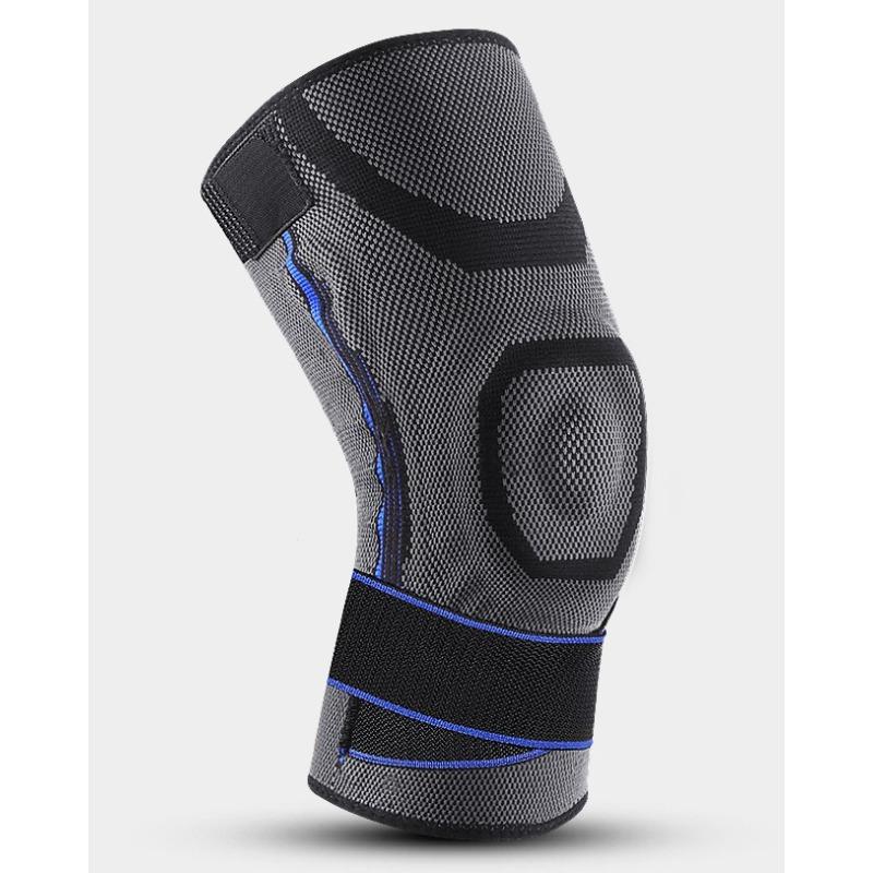 Outdoor Fitness Cycling Running Patella Knee Knitting Sports Breathable Straps Non-slip Knee Pads Silicone Cover Protector