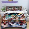 3Pcs Winter Wonderland Village Bedding Set Quilt Cover Pillowcase Home Christmas Xmas Halloween Gift 1 Duvet Cover 2 Pillowcase S921256
