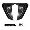 APG1  For Citroen C1 C3 C4 DS3 Most Models 2Pcs Carbon Fiber Car Side Leafboard Stickers Flank Fender Modified Car Side Wing Leaf
