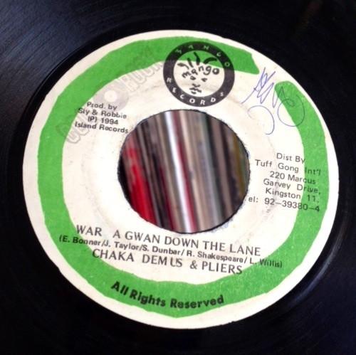 7inch Record CHAKA DEMUS & PLIERS - War A Gwan Down The Lane NONE Mango 1994 Jamaica Reggae, Ska & Dub Used