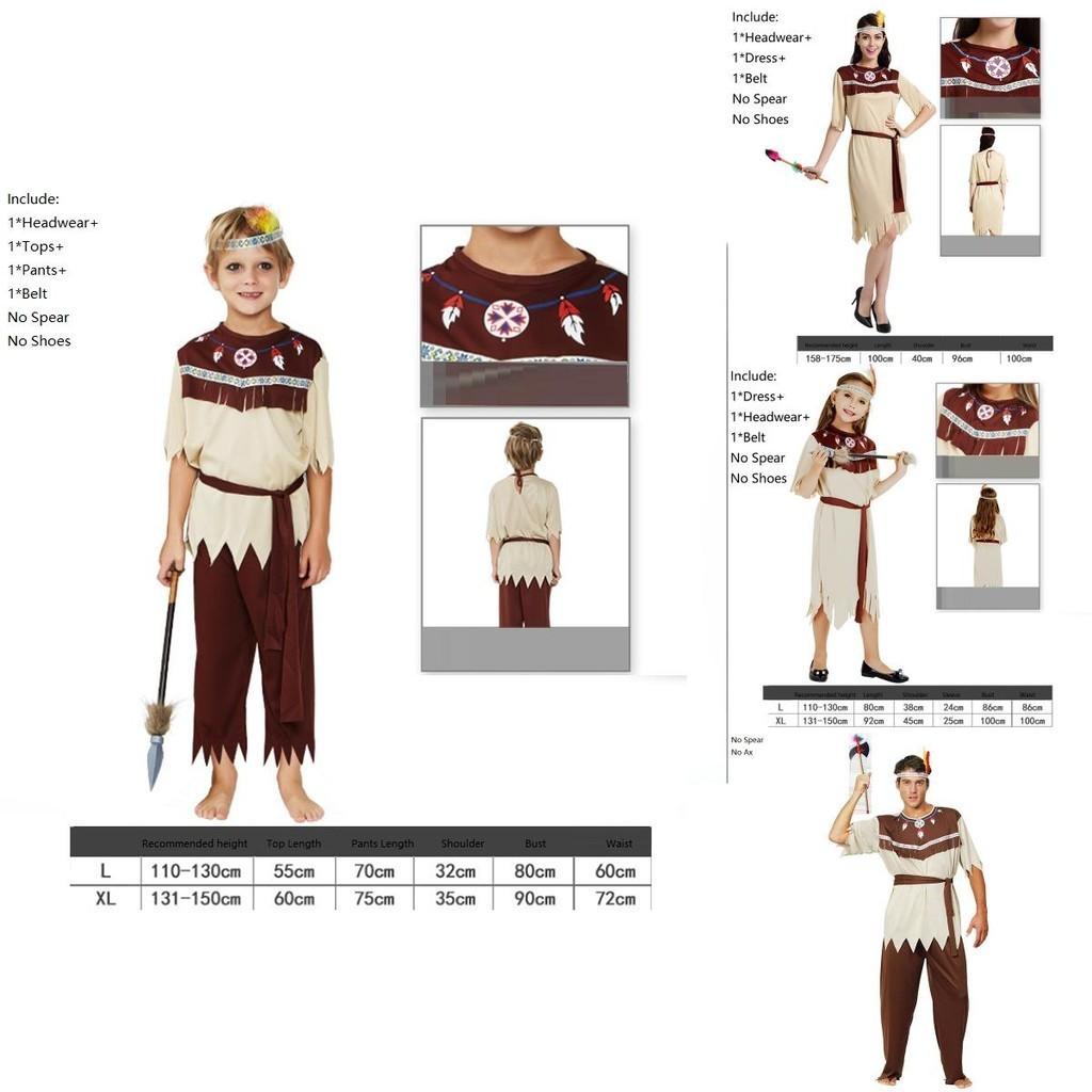 Elegantes Damen Quasten Inderkostüm Authentisches Native America Halloween Outfit
